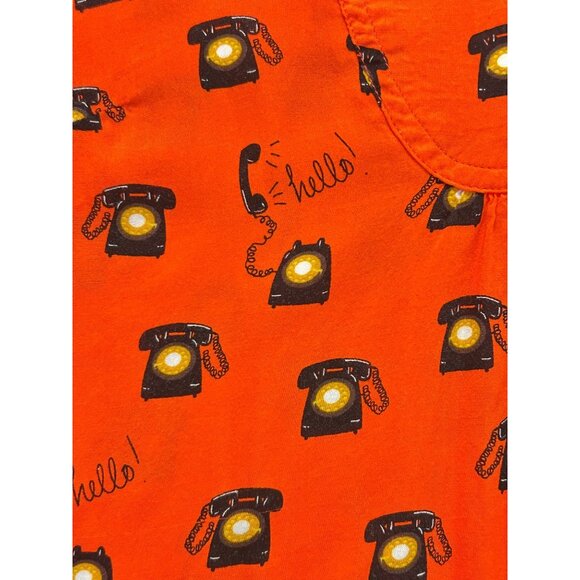 Anthropologie Conversations1 of 52 Blouse With Hello Telephone Print US 0 - Picture 5 of 5